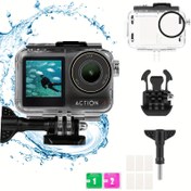 Resim 45M (148ft) Su Geçirmez Kılıf DJI Osmo Action 5pro için, DJI Osmo Action3/4/5pro Aksesuarları ile Su Altı Dalış Koruyucu Gövde ve Braket 