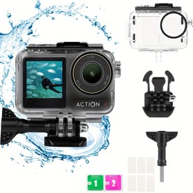 Resim 45M (148ft) Su Geçirmez Kılıf DJI Osmo Action 5pro için, DJI Osmo Action3/4/5pro Aksesuarları ile Su Altı Dalış Koruyucu Gövde ve Braket 