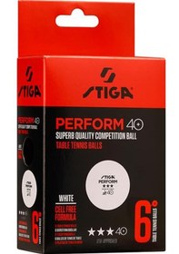 Resim Stiga Table Tenis Ball Perform Masa Tenisi Pinpon Topu Beyaz 6lı 1113-2110-06 