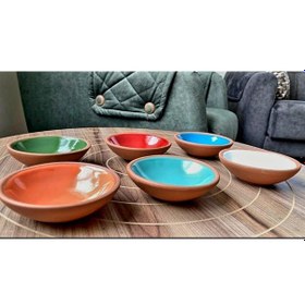 Resim Kapadokya Çömlek 6lı Kase Çerezlik,sosluk,reçellik,lokumluk-mix 