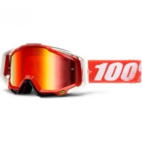 Resim Motoanl Motosiklet Motocross Gözlük Polikarbonat Lens Profesyonel Mx Atv Enduro Mtb Kross Gözlük Red-White 