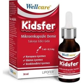 Resim Wellcare Kidsfer Mikroenkapsule Demir 30 ML 