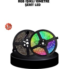 Resim Smart Şerit LED Kumandalı USB Enerjili Suya Dayanıklı Dekoratif Aydınlatma 