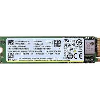 Skhynıx HFM256GDHTNI 256 GB BC511 NVMe M.2 Mını SSD