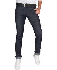 Resim Iç Astarlı Slim Fit. Likralı Erkek Kot Pantolon 1242 Lacivert 