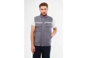 Resim Orange Safety Yelek 7/7 Gabardin %100 Pamuk Kapitoneli Reflektörlü 