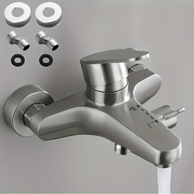 Resim 1 Banyo Duş Bataryası, 304 Paslanmaz Çelik Karıştırıcı Sıcak/Soğuk Valfli, Küvet ve Duş Seti, Modern Banyo Bataryası, Duş, Duş Seti, Banyo İçin Duş Bataryası, lavabo bataryası sıcak soğuk, duş başlığı seti, banyo musluk, banyo bataryası duş seti, musluklar, banyo bataryası ve duş seti 