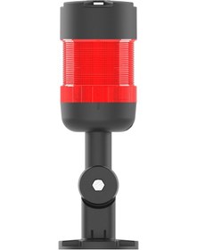Resim Mesan Ø66 1 Kat Modüler Işıklı Kolon Multi Led Buzzer Devrilme Aparatlı Kırmızı 24vac/dc Ms 82611.1.24vac/dc 