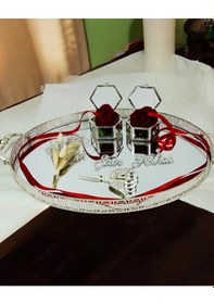Resim Whisper Metal Gümüş Söz Tepsisi Beyaz Beyaz 