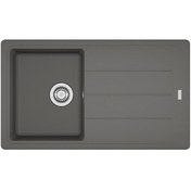 Resim Franke Bfg 611-86 Stone Grey Tek Gözlü Granit Eviye 