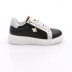 Resim Dgn Kadın Inci Taşlı Sneakers Siyah Beyaz 12312439101 