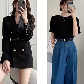 Resim 3 adet Kadın Kemer Seti - Siyah, Kahverengi ve Bej | Pantolon, Elbise ve Günlük Geziler için Mükemmel | Düğünler, Tarihler ve Akşam Etkinlikleri için İdeal, Düğün Aksesuarları | Çok Yönlü Moda | Dayanıklı Kemerler 