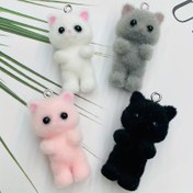 Resim 8 adet 3D Reçine Kedi Kolye, DIY El Sanatları, Anahtarlık, Küpe, Kolye için Uygun - Çok Fonksiyonlu Asma Aksesuar Seti. Mükemmel Küçük Hediye 