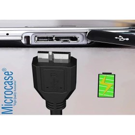 Resim Anktek Harddisk HDD Hard Disk Veri Data Kablosu, 30 cm Siyah, USB 3.0 To Micro Usb-B, 5 Gbps 