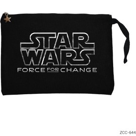 Resim Star Wars Force For Change Siyah Clutch Astarlı Cüzdan / El Çantası - Siyah 