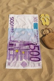 Resim denizlicotton Baskılı Plaj havlusu 80 x 150 cm, Deniz Havlusu, Şezlong Havlusu Euro-75 x 150 