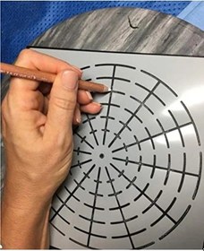 Resim Teknik Şablon 20 Cm X 20 Cm Ölçülerinde 0 