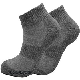 Resim Carnaval Socks Gri Renkli Havlu Patik Gri 