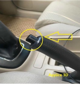 Resim Ayyüce 3d, Toyota Uyumlu Avensis T25 El Freni Düğmesi, Siyah 
