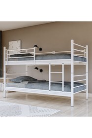 Resim Metalia Gm 129 Level Ayrılabilir Çiftli Ranza Beyaz 90x190 