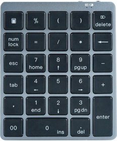 Resim Springsun 28 Tuşlu Bluetooth + USB Çift Modlu Kablosuz Sayısal Klavye 