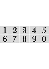 Resim Stencil Rakam Boyama Şablonu X037-sayı Rakam Yüksekliği 5 Cm 