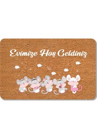 Resim Dijital Baskılı Kapı Önü Paspas Hoşgeldiniz Çok Amaçlı Iç Ve Dış Kapı Paspası Beyza 