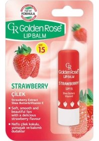 Resim Golden Rose Lip Balm SPF15 Çilekli Dudak Koruyucu 
