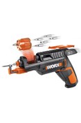 Resim Worx WX255 4Volt/1.5Ah. Li-ion Şarjlı Şarjörlü Tornavida + 6 adet Bits Uç + Vida Tutucu 