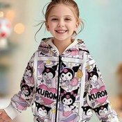 Resim Sanrio for kuromi 3D Baskılı Kapüşonlu Üst - Sevimli Çizgi Film Karakter Tasarımı, Kız ve Erkek Çocuklar için Uzun Kollu Fermuarlı Sweatshirt, İlkbahar/Sonbahar Günlük Sokak Giyimi, Mükemmel Tatil Hediyesi, Seyahat ve Dış Mekan Kombinleri, Şirin Kapüşonlu Üst, Eğlenceli Tasarım, Rahat Kesim, Kız Çocuk Kapüşonlu Üst, Kız Çocuk Bluz, Kız Çocuk Kazak, Kız Çocuk Bluzları, Kız Çocuk Kazakları, Kız Çocuk Giysileri, Kız Çocuk Kazak, Kız Çocuk Giyim, Kız Çocuk Sweatshirt, Kız Çocuk Fermuarlı Bluz 