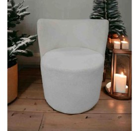 Resim Beylerbeyi Relax Teddy Beyaz Berjer , Emzirme Koltuğu, Tekli Koltuk 