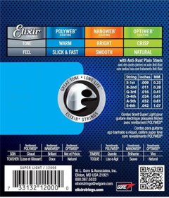 Resim AyrStore 09-42 Polyweb Super Light Elektro Gitar Teli 12000 