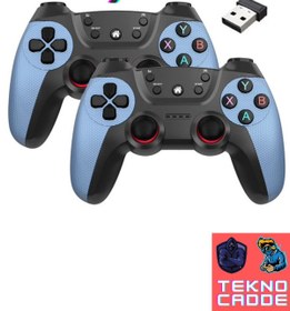 Resim beboncool 2.4G Kablosuz PC-LAPTOP-Android TV-TVBOX-TABLET TELEFON Uyumlu 2 Adet Joystick Kol 