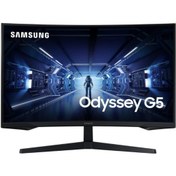 Resim Samsung Odyssey G5 32" 1ms 165 Hz VA WQHD (Display Port+HDMI) Freesync Premium Curve Monitör LS32AG550EUXUF Samsung