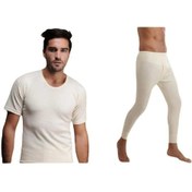 Resim Hasyün Erkek %100 Yün Kısa Kollu Takım Tekli 001 