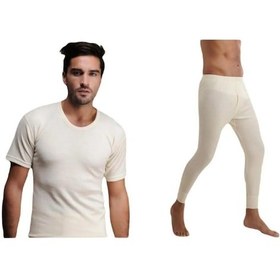 Resim Hasyün Erkek %100 Yün Kısa Kollu Takım Tekli 001 