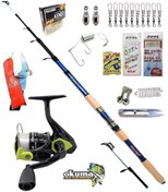 Resim Okuma Fın Chaser 4000 210cm 50-100gr Piranha Ultimate Kıyı Spin Olta Takımı Seti 210Cm 