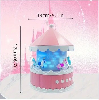 Cloud011 Pembe Atlıkarınca Projektör Gece Lambası 360 Yıldız Projeksiyon