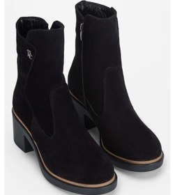 Resim Tamer Tanca Kadın Hakiki Deri Siyah Süet Casual Bot 231 2043 Bn Bot Sk23/24 Sıyah Suet 