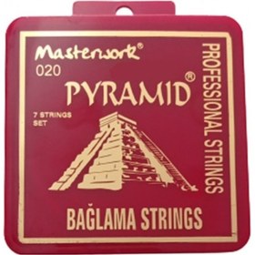 Resim Master Music 0.20 Uzun Sap Bağlama Teli 3 Paket + Tezene Hediye 