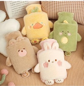 Resim Elmpaly 3381 Ons Pvc Astarlı Isıtmalı Su Bardağı Şirin Peluş Hayvan Tasarımı Çıkarılabilir Ayaklar Taşınabilir Menstrüel Isıtma Pedi Hızlı Isınma Uzun Süreli Sıcak Tutma Antrasit 
