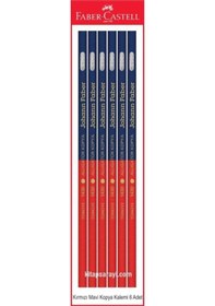 Resim Faber Castell Faber Castel Kırmızı Mavi Kopya Kalemi 6 Adet 