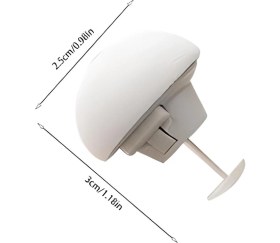 Resim MHT Spot Pratik 10'lu Mantar Şeklinde Yorgan Nevresim Çarşaf Sabitleme Iğnesi Düğmeli Sabitleyici 
