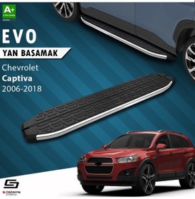 Resim S-dizayn Chevrolet Captiva Evo Krom Yan Basamak 183 Cm 2006-2018 A+ Kalite 