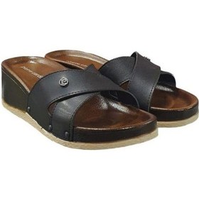 Resim Pierre Cardin Üstü Çapraz Anatomik Dolgu Topuk Bayan Terlik 001 
