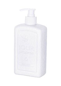 Resim Plastik Sıvı Sabunluk 500 Ml Beyaz 