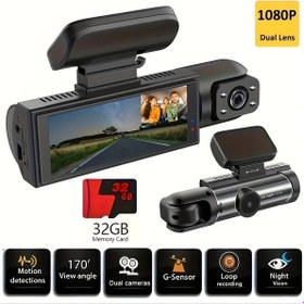 Resim Motion003 Zkcamspy D50 1080p 720p Hd Araç Kamerası 32gb Sd Kart Gece Görüşü Geniş Açı 