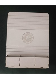 Resim Koltuk Başı Sehpası Kumanda Cepli Beyaz 