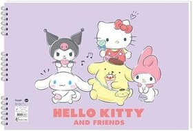 Resim Keskin Color Hello Kitty and Friends 25x35 15 Yaprak Spiralli Resim Defteri 