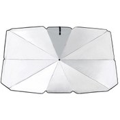 Resim Gajeena Araç İçin Uv Korumalı Gümüş Kaplama Güneşlik Şemsiye + Kılıf Büyük Boy 